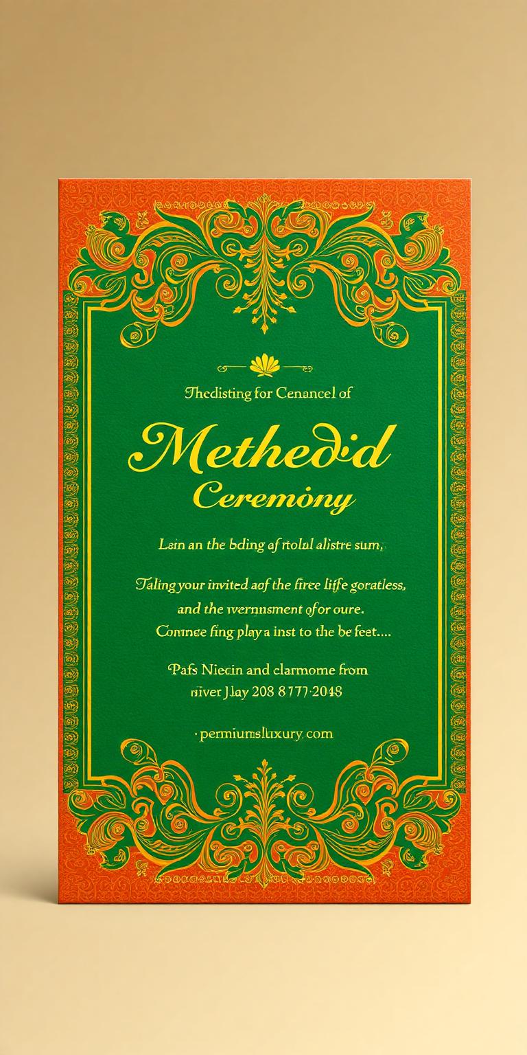 Mehendi-Flora invitation template