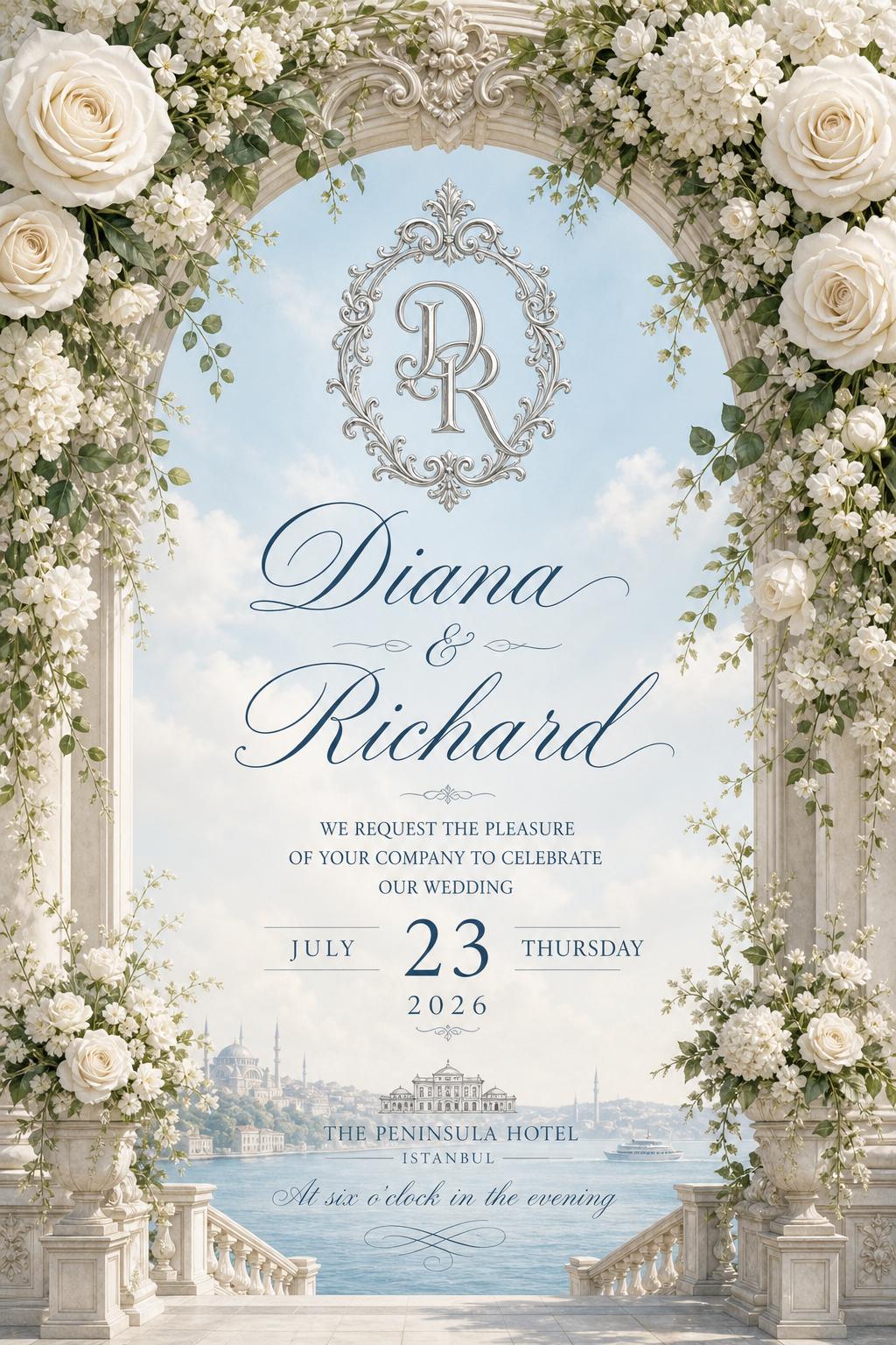 Floria invitation template