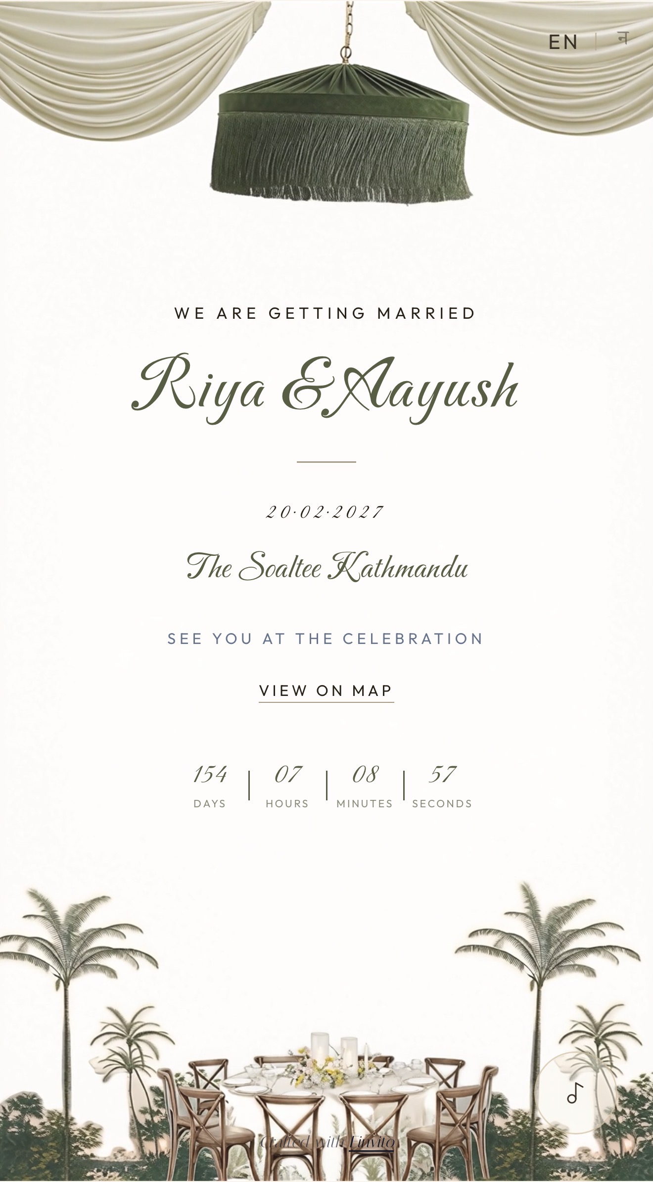 Olive invitation template